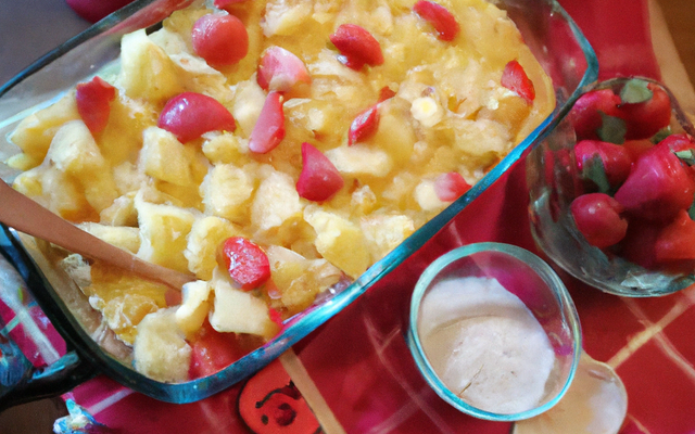 Crumble ananas fraise