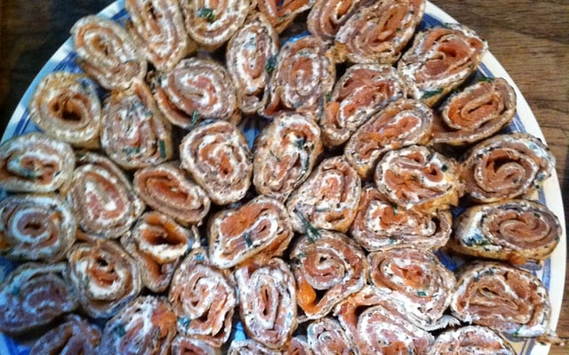 Roulés au saumon fumé maison