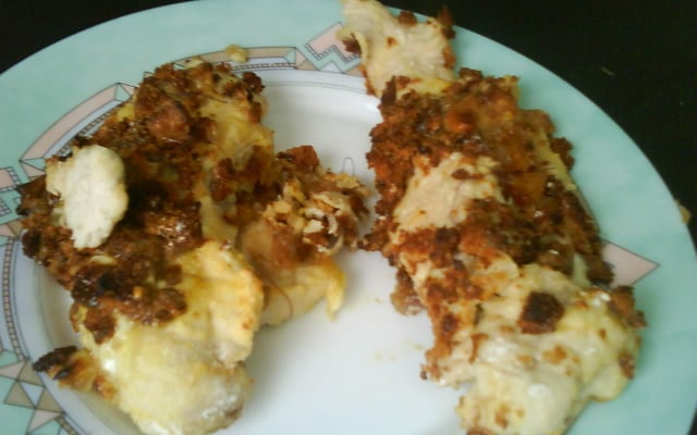 Escalopes de dinde farcies aux fruits secs et pain d'épice