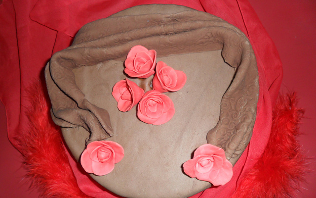 Gâteau rose et chocolat