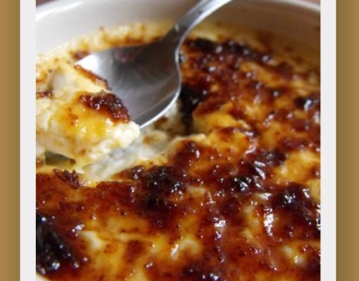 Crème brûlée à la vanille express