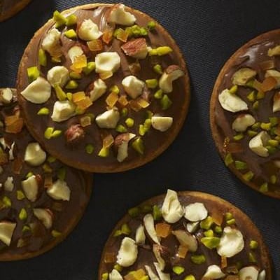 Sablé mendiant au Grand Marnier et pâte à tartiner