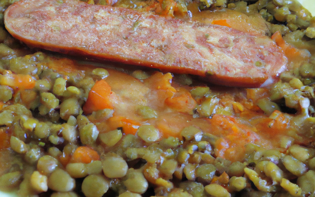 Lentilles aux saucisses de Montélimar