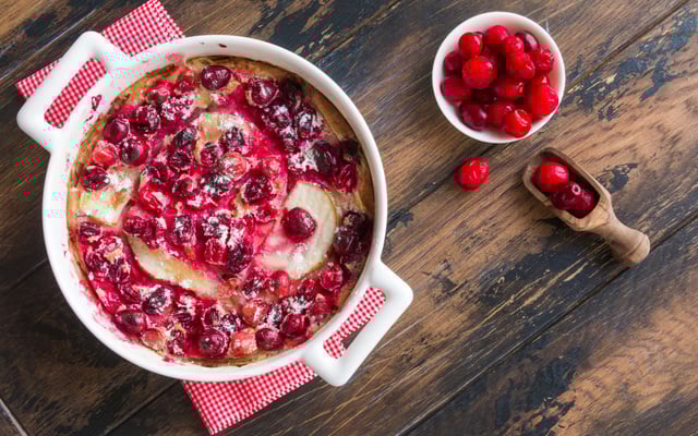 Clafoutis aux cranberries au thermomix