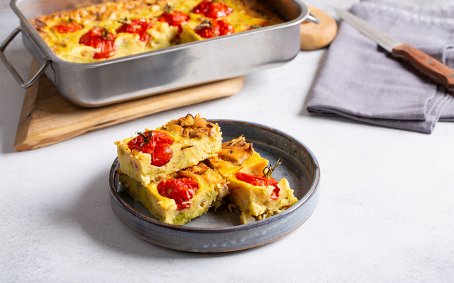 Clafoutis de tomates cerises inratable