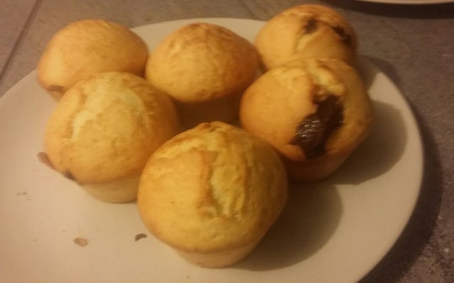 Muffins (cœur Nutella) maison