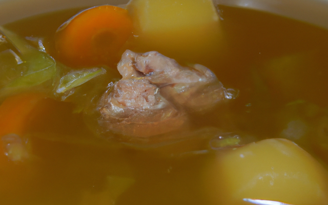Consommé à la brunoise