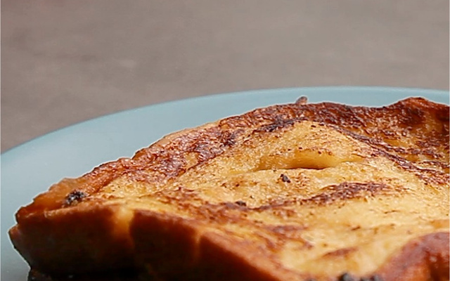 Pain perdu au chocolat & fruits façon burger