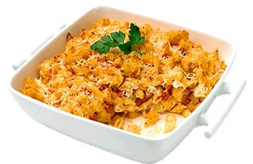 Coquillettes au thon gratinées au Philadelphia