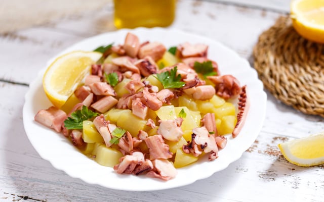 Salade de poulpe et pomme de terre