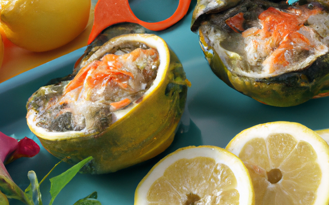 Citrons farcis de la mer