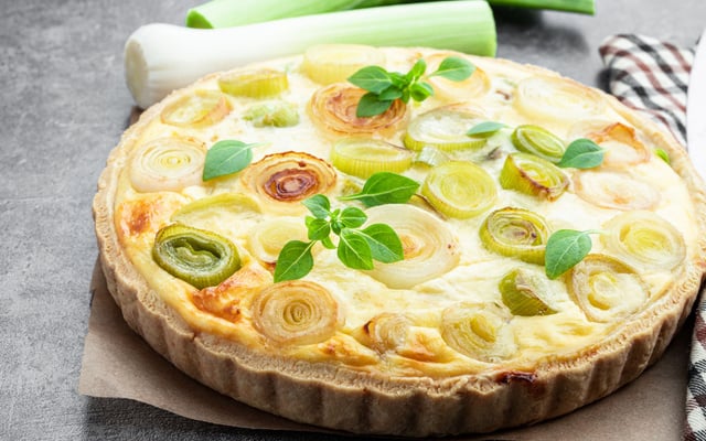Quiche aux poireaux