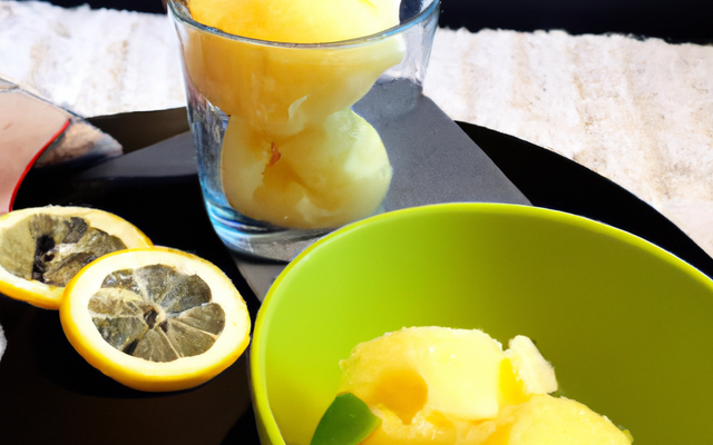 Sorbet au citron au thermomix