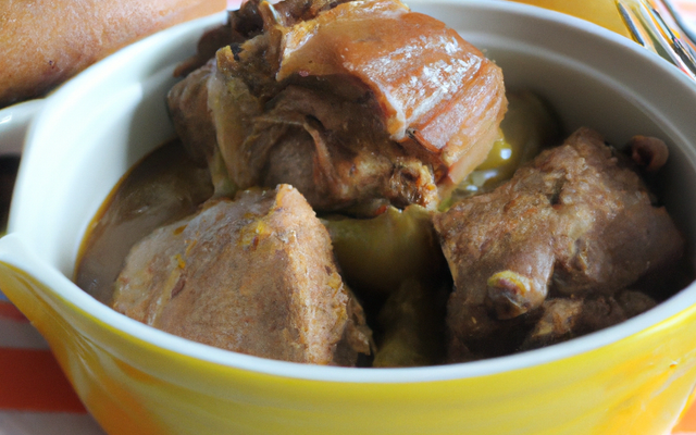 Roti de porc en cocotte à la moutarde