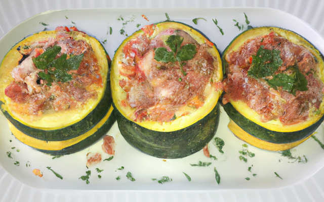 Courgettes farcies aux 3 viandes