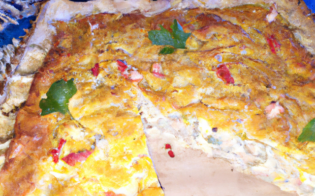 Tarte au poulet et comté