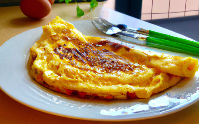 Omelette au gruyère