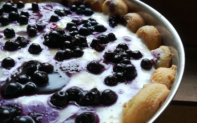 Charlotte aux myrtilles allégée