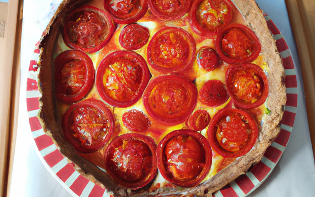 Tarte à la tomate fondante