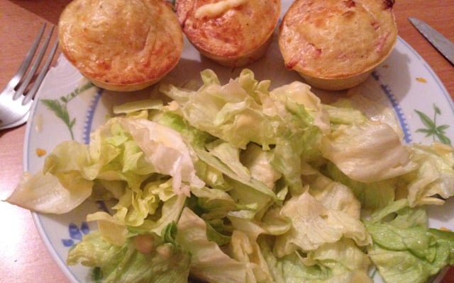 Muffins au jambon, cœur de vache qui rit !