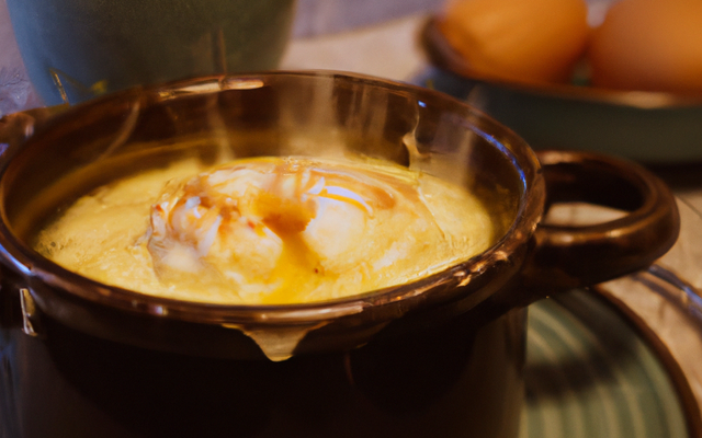 Œufs cocotte à la crème de brie de Meaux