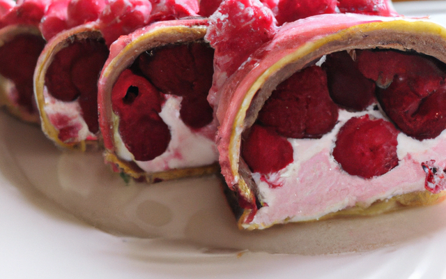 Bûche aux framboises