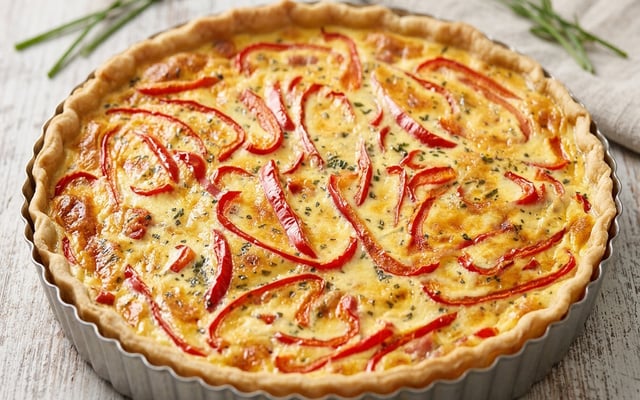 Quiche Poivron-Lardon
