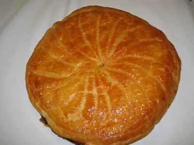 Galette des rois à la pomme rôtie
