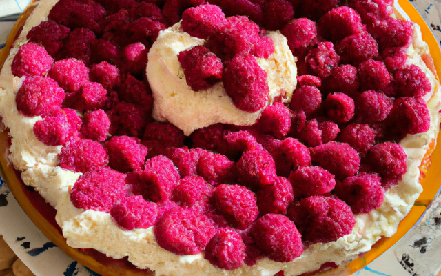 Charlotte aux framboises à la chantilly