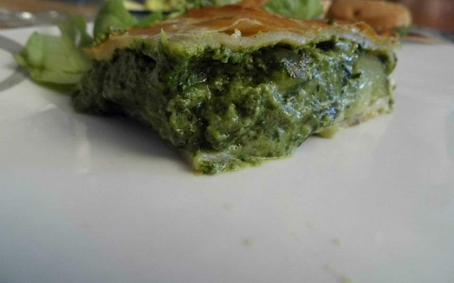 Feuilleté épinard chèvre au mascarpone