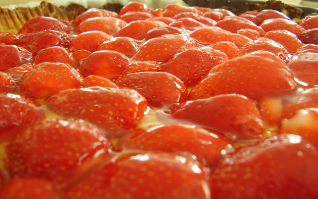 Tarte aux fraises gariguettes