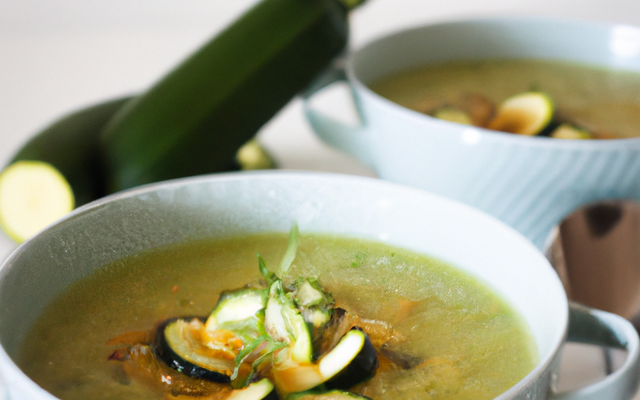 Soupe aux courgettes
