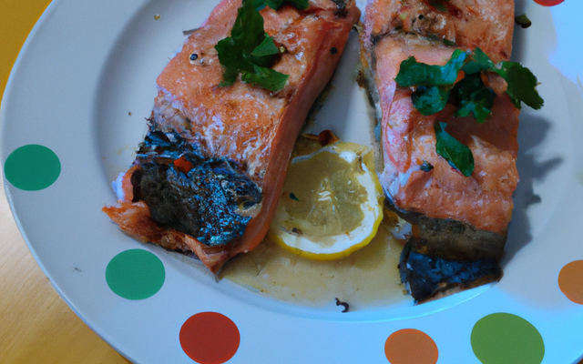 Côtelettes de saumon frais à l'andouille de Vire et au beurre rouge