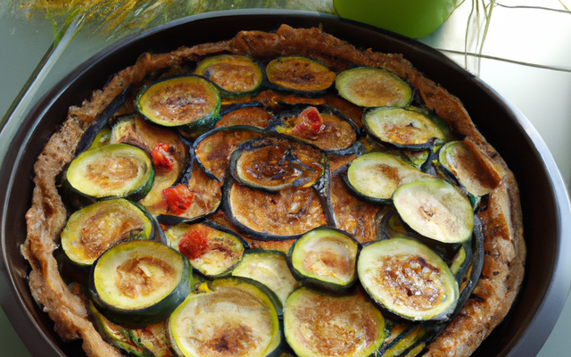 Tarte aux courgettes et soja