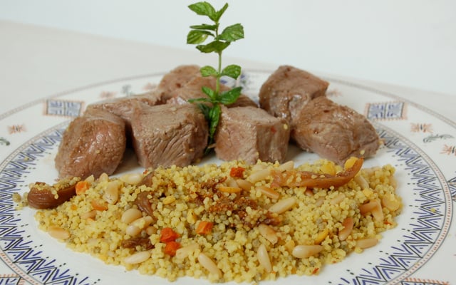 Filet d'agneau et son taboulé à l'oriental