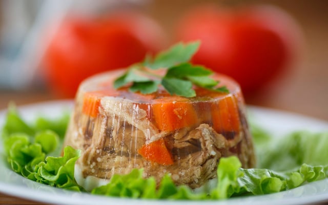 Aspic de poulet aux carottes