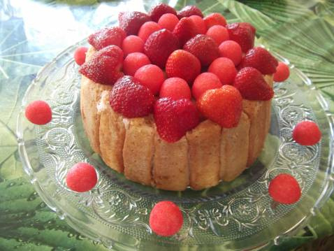 Charlotte aux fraises