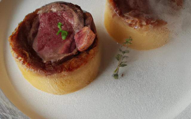 Petits Flans de Champerloises et Magret fumé