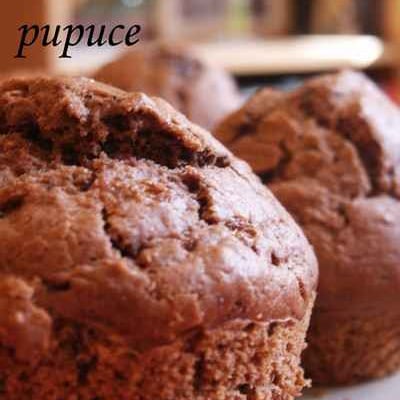 Muffins chocolat & pralin sans beurre très faciles