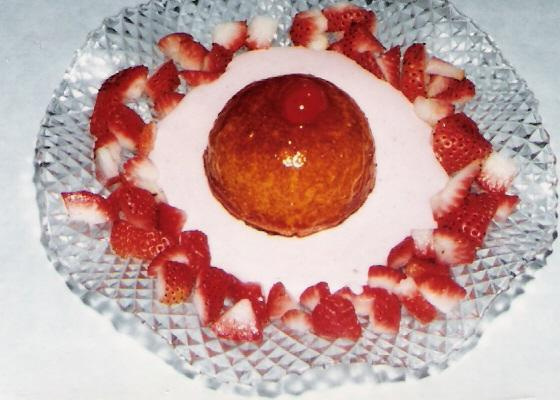 Pompettes au lait de fraises