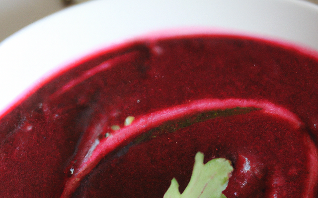 Soupe glacée à la betterave