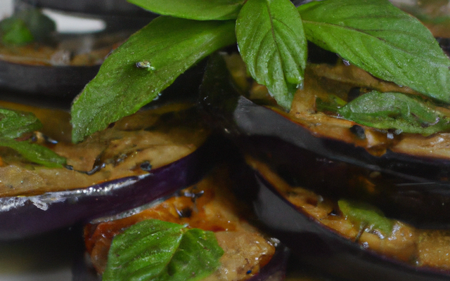 Aubergines à la menthe