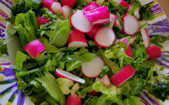 Salade aux deux radis