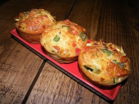 Muffins aux légumes d'été maison