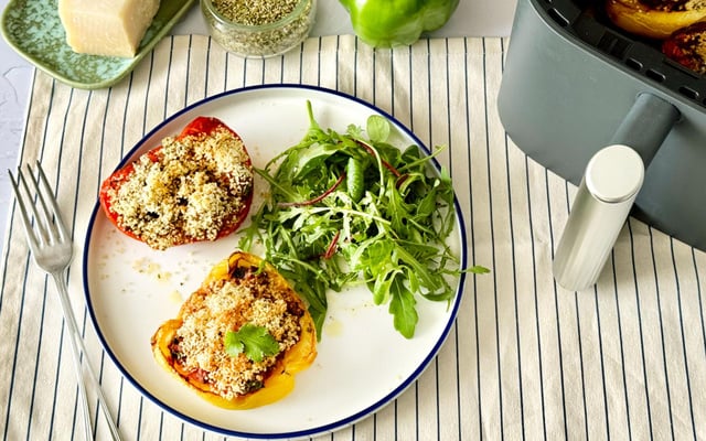 Poivrons farcis à la viande hachée au Air Fryer