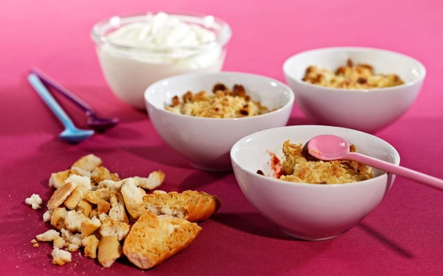 Crumble aux fraises économique