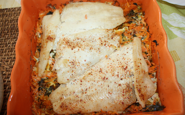 Filets de fletan aux carottes