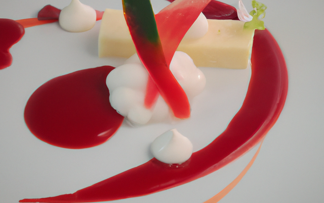 Nuage blanc et coulis de gariguette Label rouge