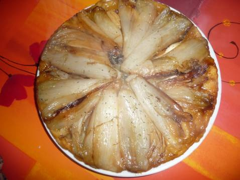 Tarte tatin aux endives et chavignol