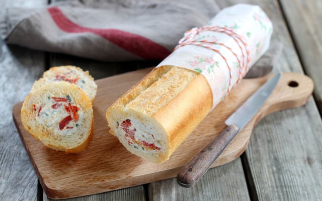 Baguette farcie à la Fourme d'Ambert